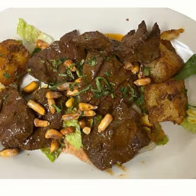 Anticucho "Grilled Beef Heart".