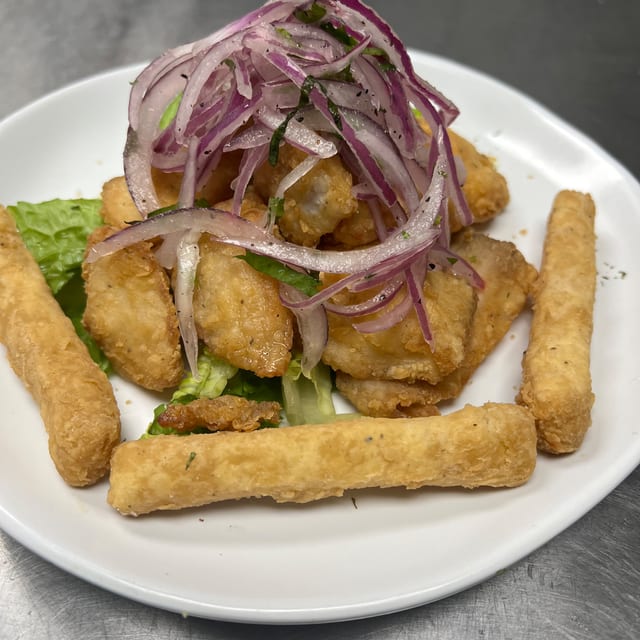 Fried Fish Bites - Chicharron de Pescado.
